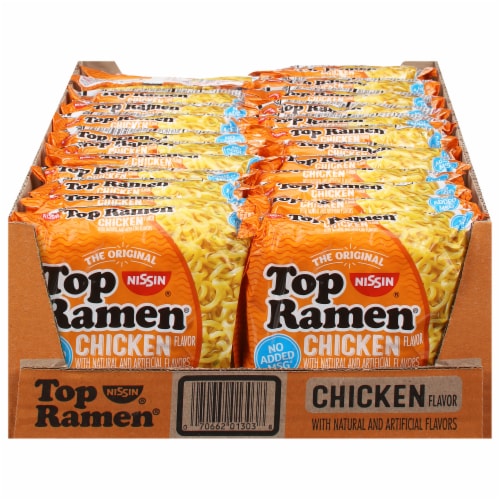 Nissin Top Ramen® Chicken Flavored Noodles, 24 ct / 3 oz - Jay C Food Stores