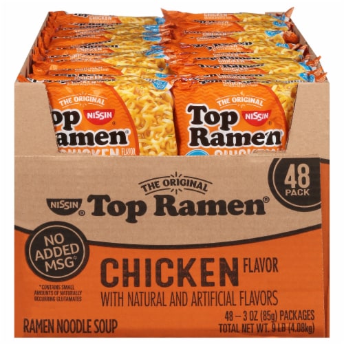 Fry S Food Stores Top Ramen Chicken Flavor Noodle Soup 48 Ct 3 Oz