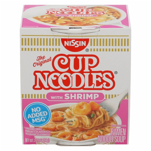 Nissin Cup Noodles with Shrimp Ramen Noodle Soup, 2.25 oz - Harris Teeter