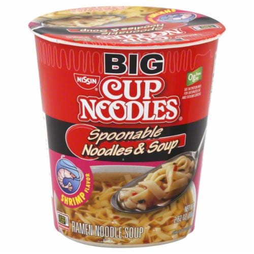 Nissin Big Cup Noodles Shrimp Flavor Perspective: front