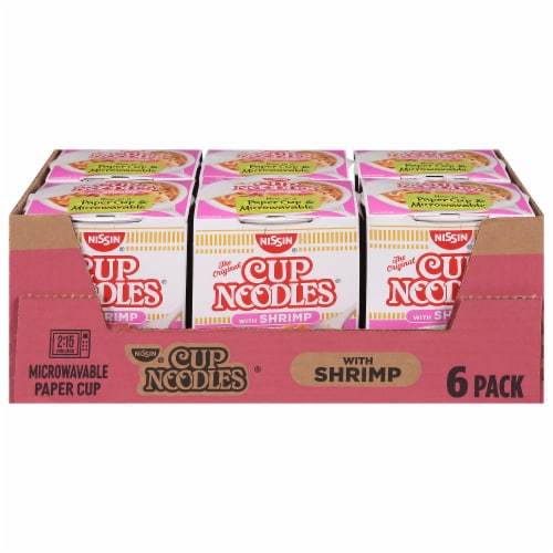 Nissin® Shrimp Cup Noodles® Perspective: front