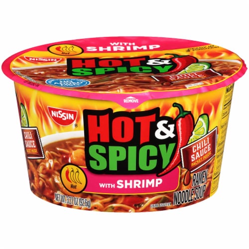 Nissin® Hot & Spicy with Shrimp Ramen Noodle Soup Bowl