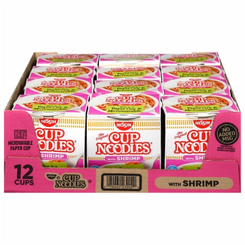 Nissin Shrimp Flavored Cup Noodles® Perspective: front