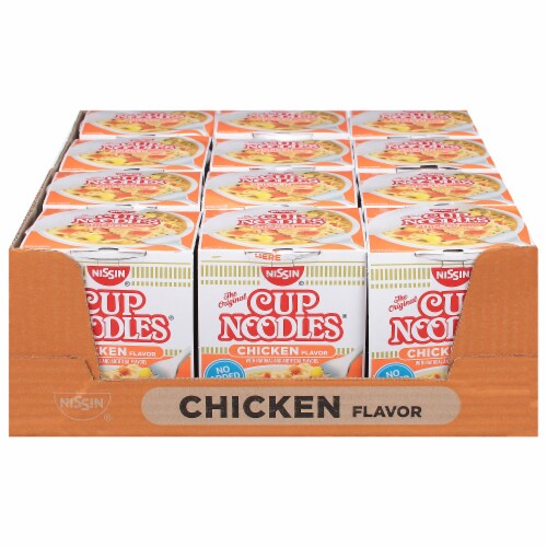Nissin® Cup Noodles® Chicken Flavor Ramen Noodle Cup Perspective: front