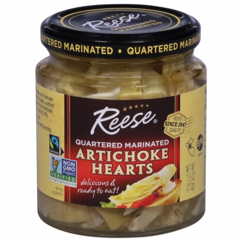 Reese Quartered Marinated Artichoke Hearts Perspective: front