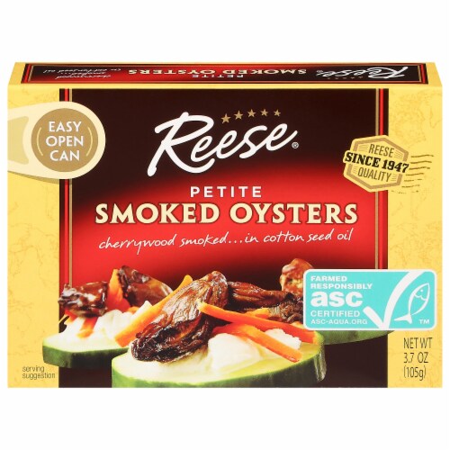 Reese® Petite Smoked Oysters Perspective: front