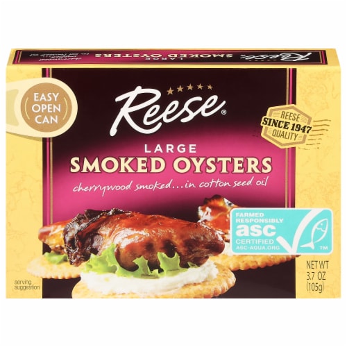 Reese® Colossal Smoked Oysters Perspective: front