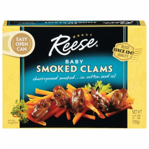 Reese® Smoked Baby Clams Perspective: front
