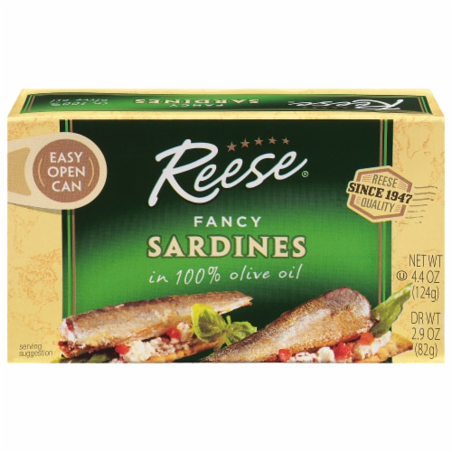 Reese® Fancy Sardines in Olive Oil Perspective: front
