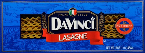 DaVinci Lasagne Pasta Perspective: front