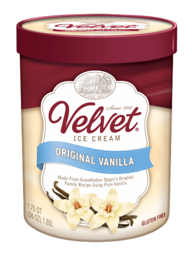 Velvet Original Vanilla Ice Cream Perspective: front