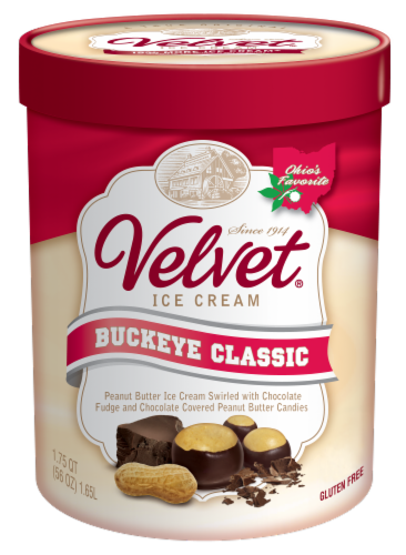 Velvet Buckeye Classic Ice Cream Perspective: front