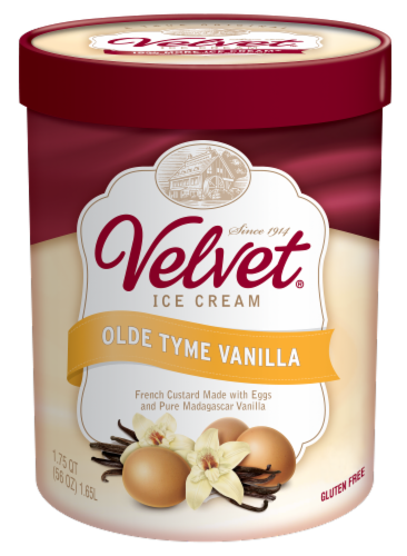 Velvet Old Tyme Vanilla Ice Cream Perspective: front