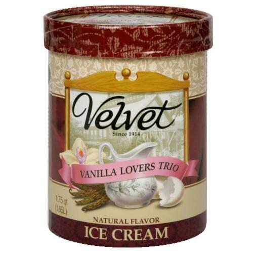 Velvet Natural Vanilla Lovers Ice Cream Perspective: front