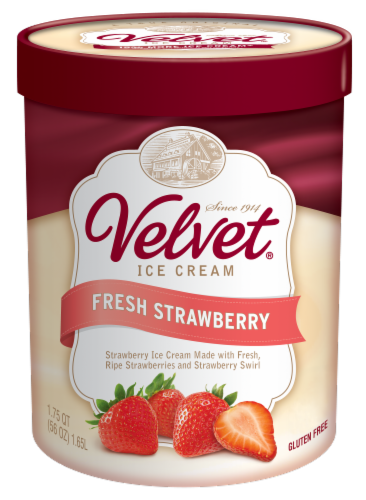 Velvet Fresh Strawberry Ice Cream Perspective: front