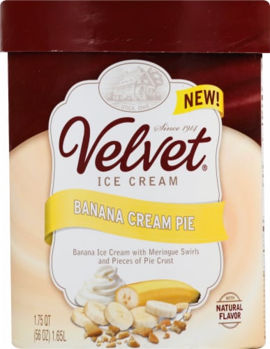 Velvet Banana Cream Pie Ice Cream Perspective: front