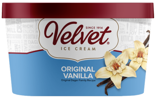 Velvet® Original Vanilla Ice Cream Tub Perspective: front