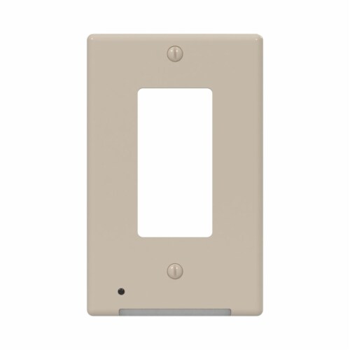 Westek LumiCover Almond 1 gang Plastic Rocker Nightlight Wall Plate 1 pk - Total Qty: 1 Perspective: front