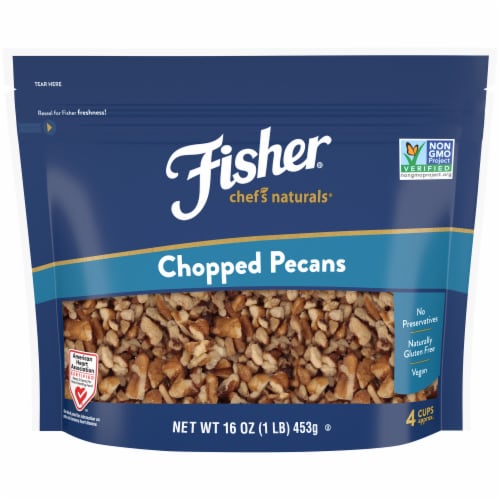 Fisher Chef's Naturals Chopped Pecans Perspective: front