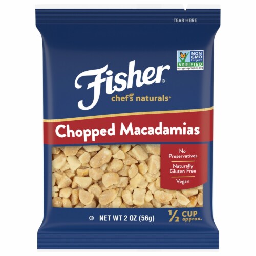 Fisher® Chopped Macadamias Perspective: front