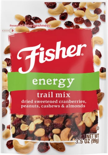 Fisher Snack Energy Trail Mix Perspective: front