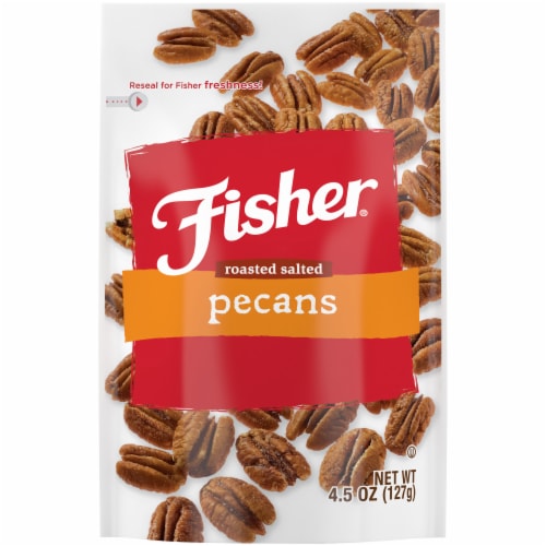 Fisher Snack Roasted Salted Pecans Perspective: front