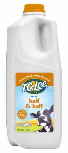 T.G. Lee® Half & Half Fresh Half Gallon Milk, 64 fl oz