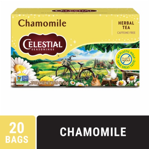 Celestial Seasonings® Chamomile Herbal Tea Bags Perspective: front