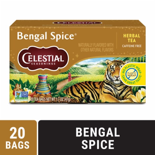 Celestial Seasonings® Caffeine Free Bengal Spice® Herbal Tea Bags Perspective: front