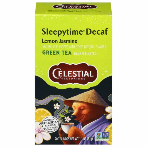 Celestial Seasonings Sleepytime Lemon Jasmine Green Tea Perspective: front