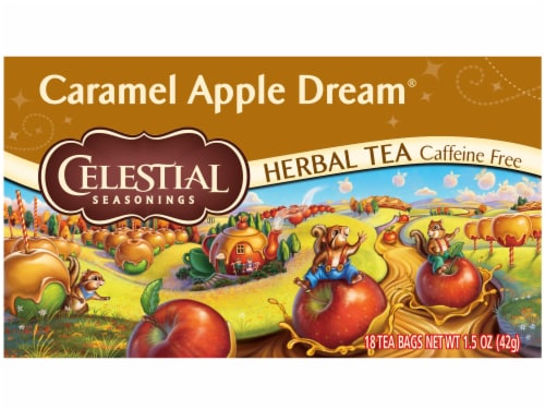 Celestial Seasonings® Caramel Apple Dream® Herbal Tea Bags Perspective: front