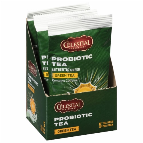 Celestial Seasonings® Authentic Green Probiotic Tea Perspective: front
