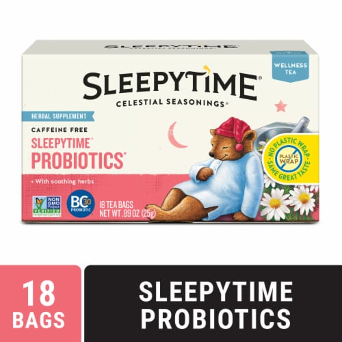 Celestial Seasoning® Wellness & Probiotics Tea Perspective: front