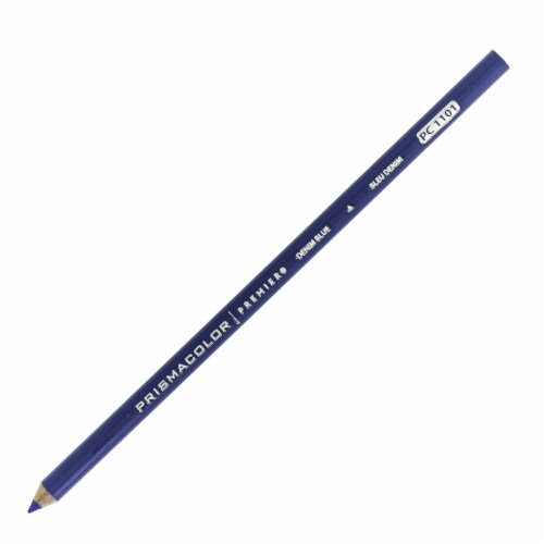 Prismacolor Premier Thick Core Colored Pencil, Denim Blue Perspective: front