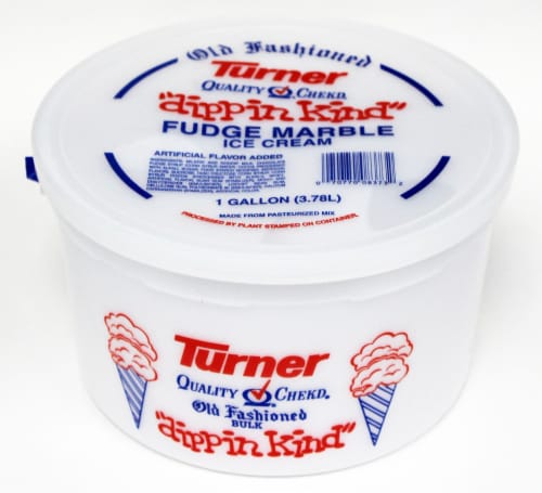 Turner Fudge Marble Ice Cream Pails Perspective: front