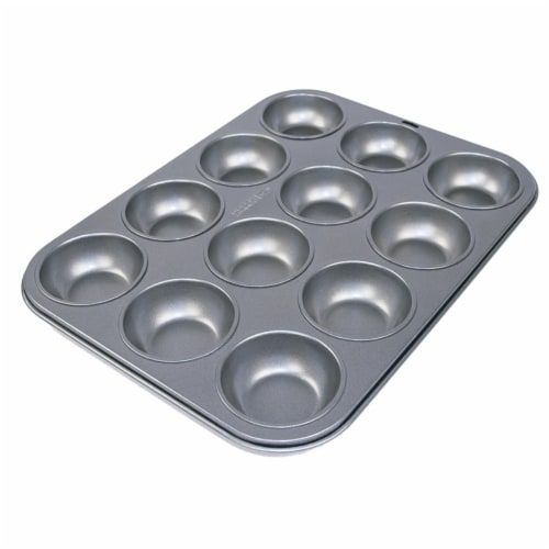 Range Kleen B14M12 12 Non-Stick Cup Muffin Pan Perspective: front