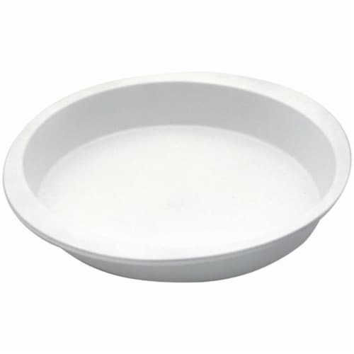 Range Kleen CeramaBake Round Cake Pan, White - 9 in. Perspective: front