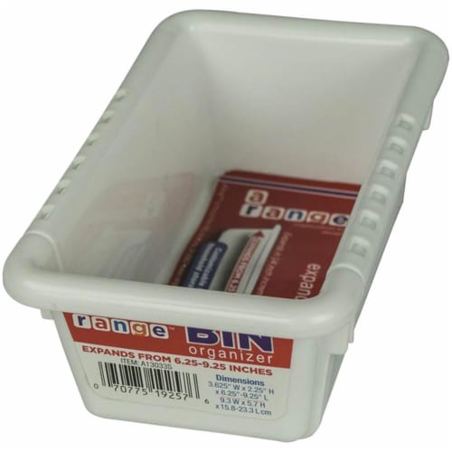 Range Kleen A13033S Small Expandable Bin, 3 x 6-9 in. Perspective: front
