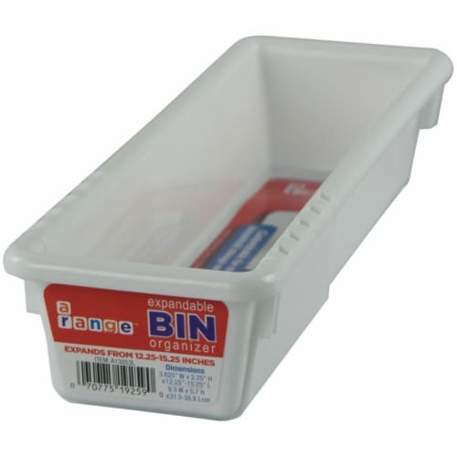 Range Kleen A13053L Large Expandable Bin, 3 x 12-15 in. Perspective: front