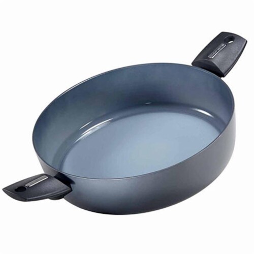 Range Kleen 2390228L 11.5 in. Azul Gres 4 qt Saute Casserole Pan Perspective: front