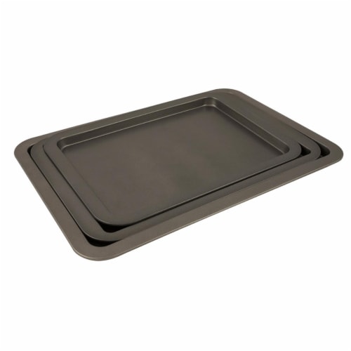 Range Kleen BW6 3 Piece Non-Stick Bakeware Cookie Sheet Set Perspective: front