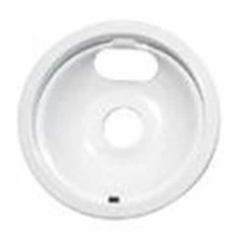 Range Kleen P120W P120W- White 8 Inch Drip Pan Perspective: front