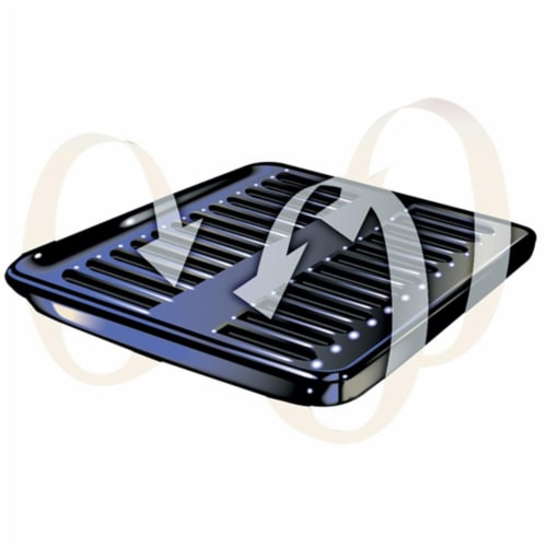 Range Kleen Porcelain Convection Pan Perspective: front