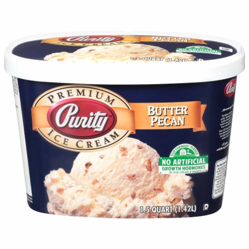 Purity All Natural Butter Pecan Ice Cream Tub Perspective: front