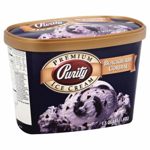 Purity Blackberry Cordial Ice Cream Perspective: front