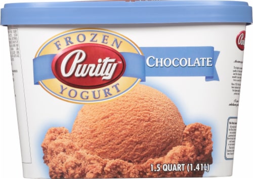Purity™ Chocolate Frozen Yogurt Tub Perspective: front