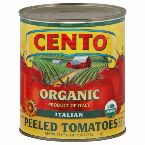 Cento Organic Whole Peeled Tomatoes Perspective: front
