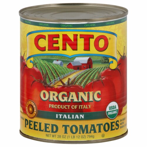 Cento® Organic Whole Peeled Tomatoes Perspective: front