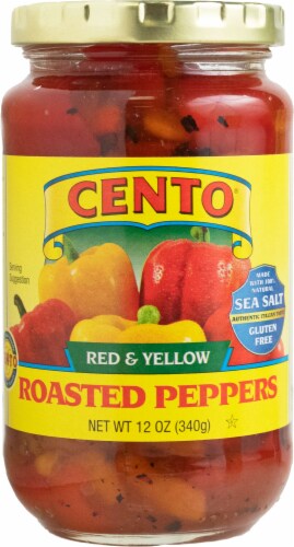 Cento Roasted Yellow & Red Peppers Perspective: front