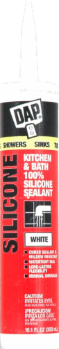 DAP® Kitchen and Bath Adhesive Silicone Sealant - White Perspective: front